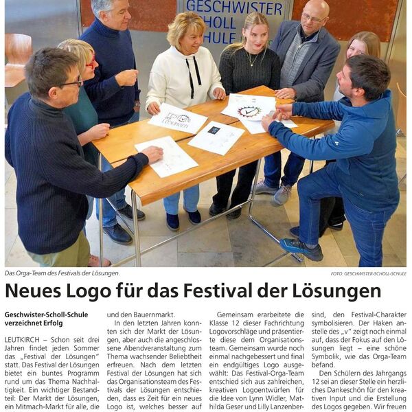 Neues Logo für Festival der Lösungen (SZ, 04/2026)