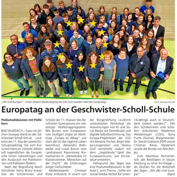 Europatag an der GSS (SZ, 06/2026)